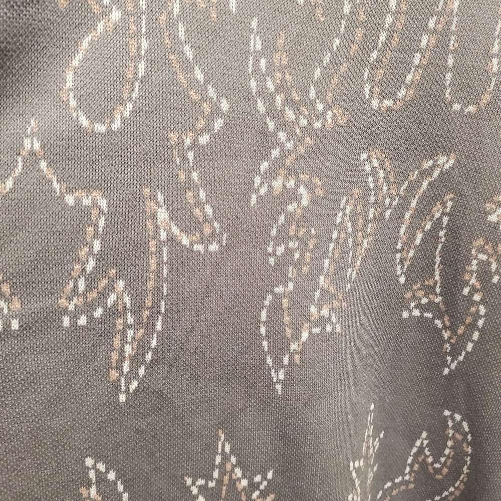 Gray Patterned Sweater - image 2